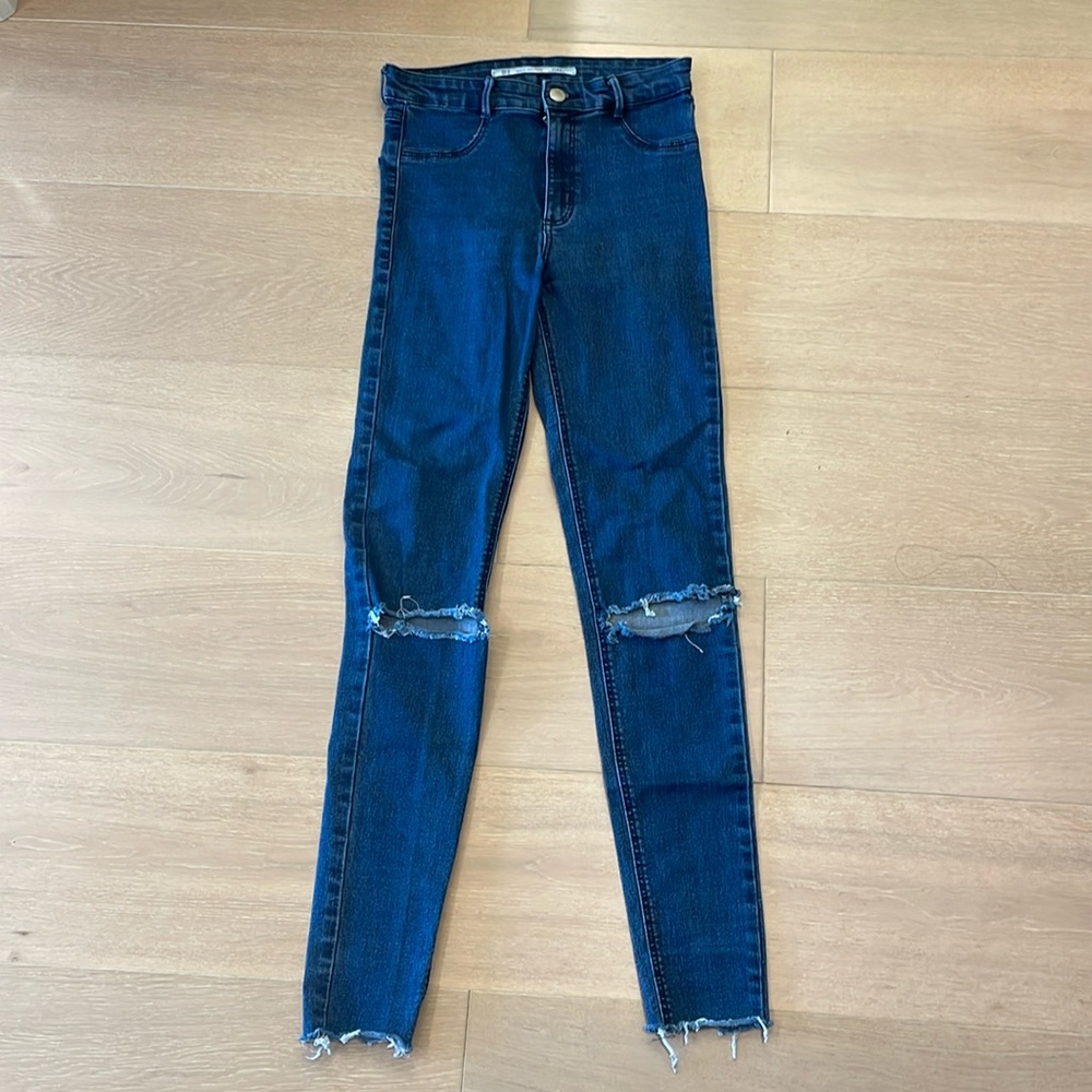 Zara ripped jeans
